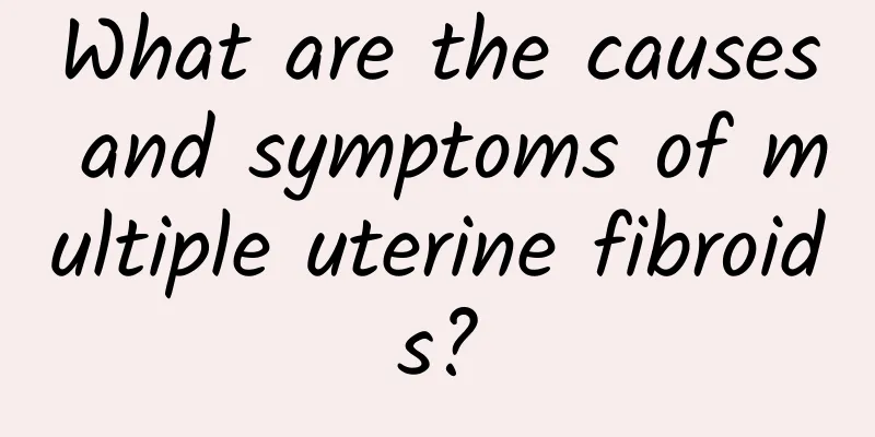 What are the causes and symptoms of multiple uterine fibroids?