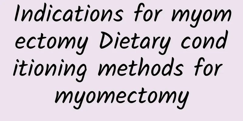 Indications for myomectomy Dietary conditioning methods for myomectomy