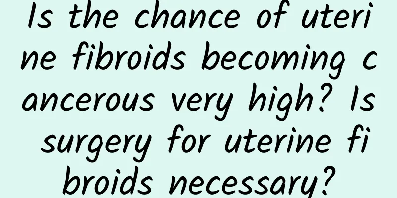 Is the chance of uterine fibroids becoming cancerous very high? Is surgery for uterine fibroids necessary?