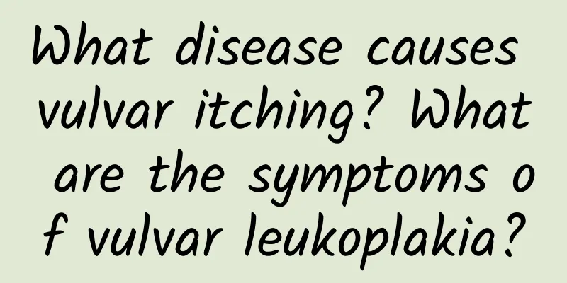 What disease causes vulvar itching? What are the symptoms of vulvar leukoplakia?