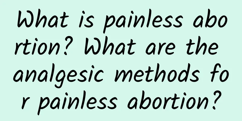 What is painless abortion? What are the analgesic methods for painless abortion?