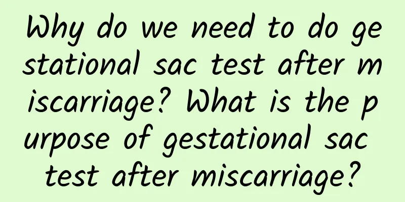 Why do we need to do gestational sac test after miscarriage? What is the purpose of gestational sac test after miscarriage?