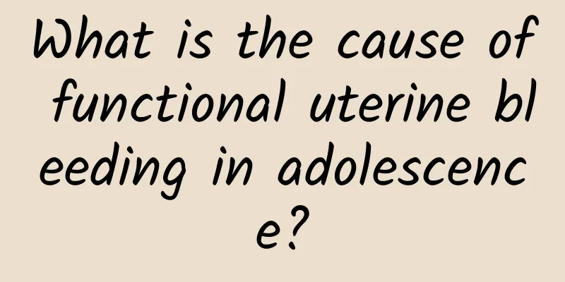What is the cause of functional uterine bleeding in adolescence?