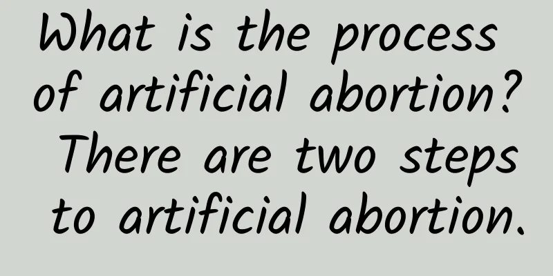 What is the process of artificial abortion? There are two steps to artificial abortion.