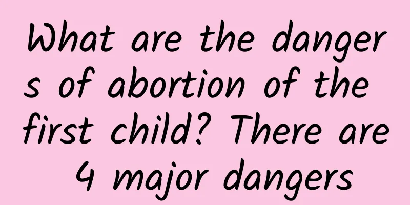 What are the dangers of abortion of the first child? There are 4 major dangers