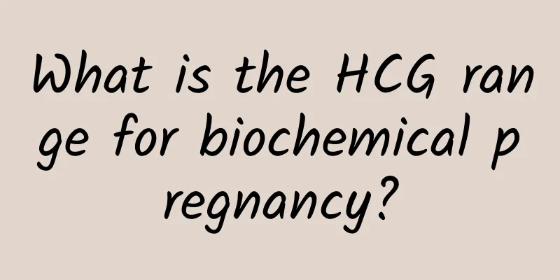 What is the HCG range for biochemical pregnancy?