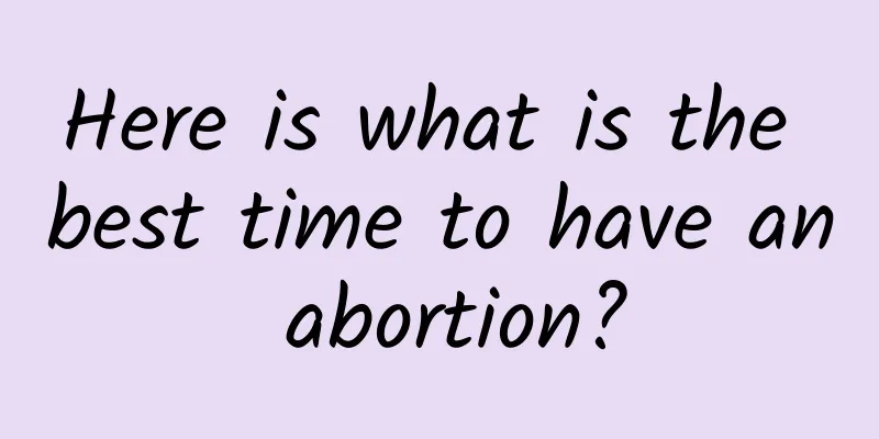 Here is what is the best time to have an abortion?