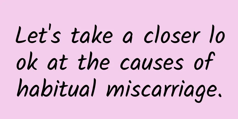 Let's take a closer look at the causes of habitual miscarriage.