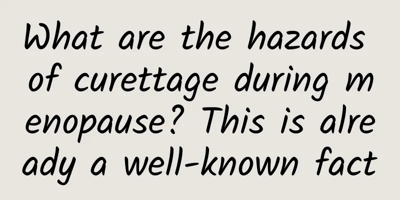 What are the hazards of curettage during menopause? This is already a well-known fact