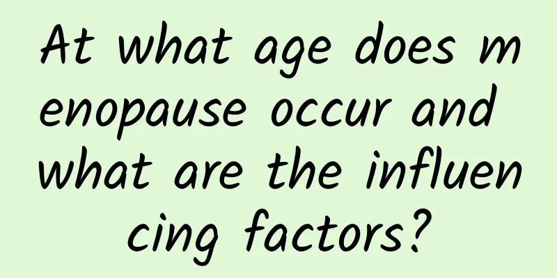 At what age does menopause occur and what are the influencing factors?