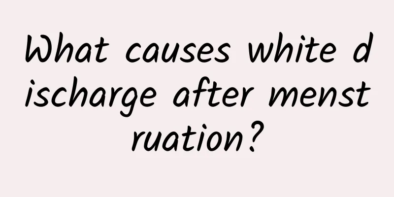 What causes white discharge after menstruation?