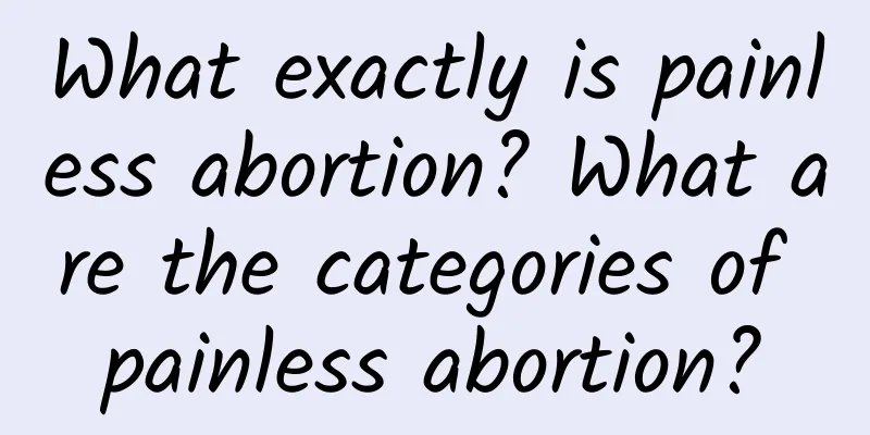 What exactly is painless abortion? What are the categories of painless abortion?