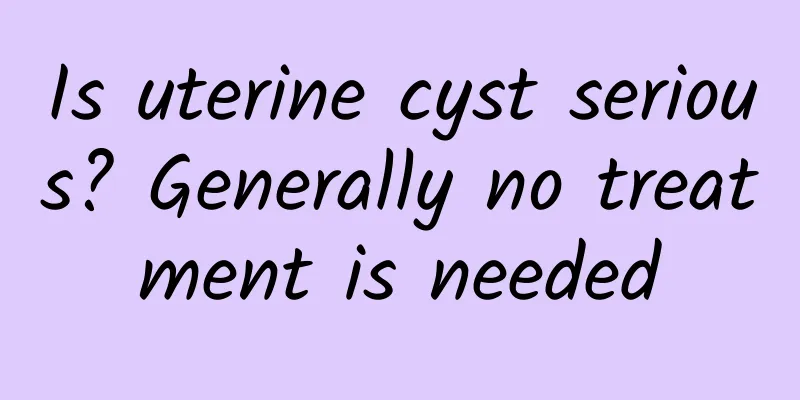 Is uterine cyst serious? Generally no treatment is needed