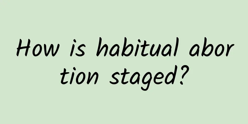 How is habitual abortion staged?