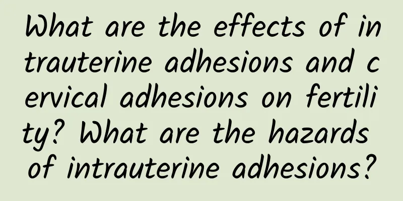What are the effects of intrauterine adhesions and cervical adhesions on fertility? What are the hazards of intrauterine adhesions?