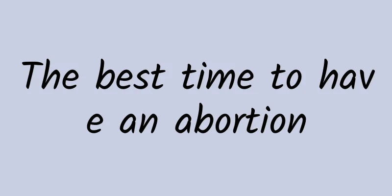 The best time to have an abortion