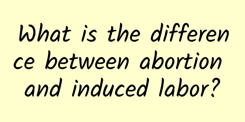 What is the difference between abortion and induced labor?