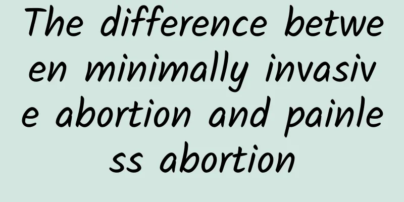 The difference between minimally invasive abortion and painless abortion