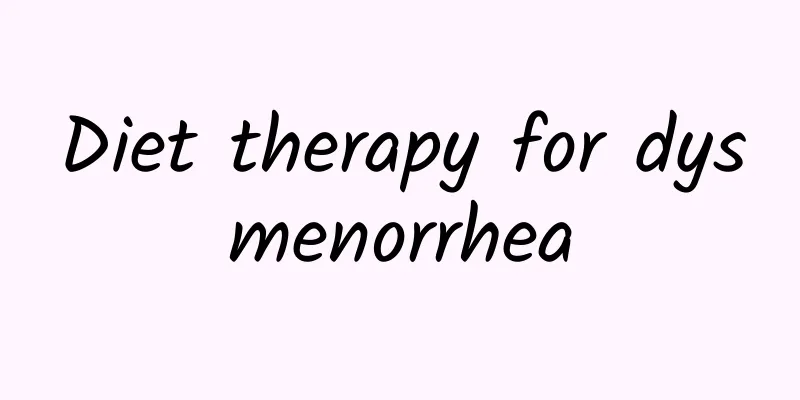 Diet therapy for dysmenorrhea