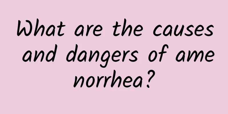 What are the causes and dangers of amenorrhea?