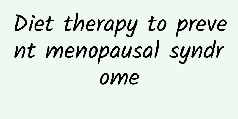 Diet therapy to prevent menopausal syndrome
