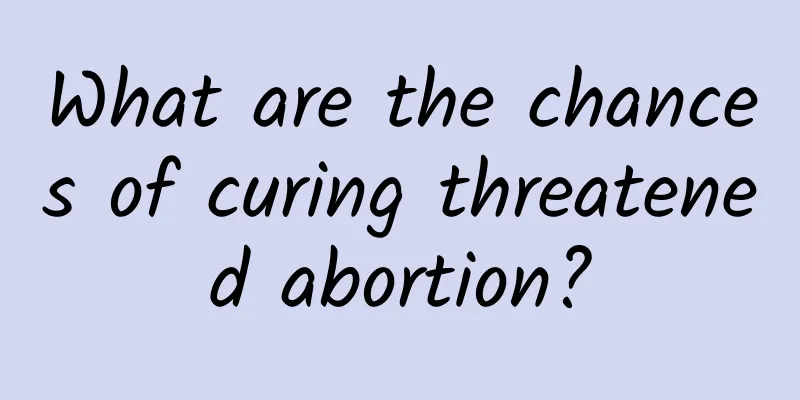 What are the chances of curing threatened abortion?