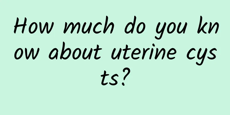 How much do you know about uterine cysts?