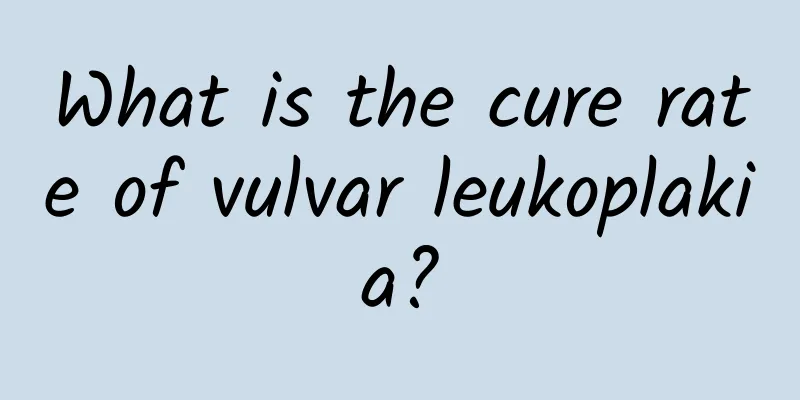 What is the cure rate of vulvar leukoplakia?