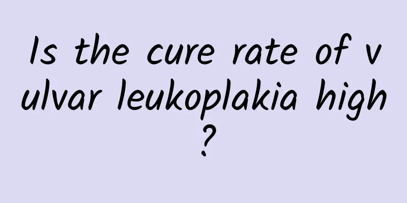 Is the cure rate of vulvar leukoplakia high?