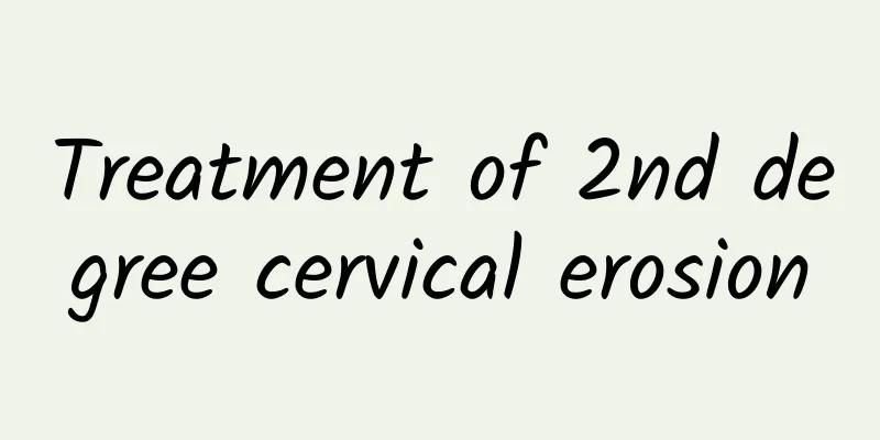 Treatment of 2nd degree cervical erosion