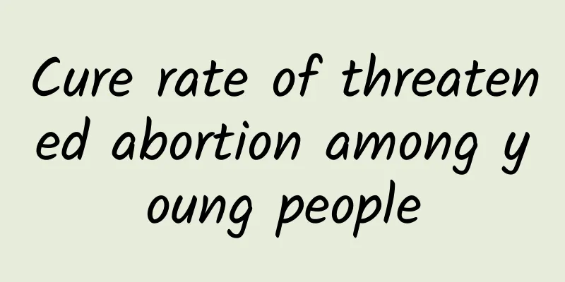 Cure rate of threatened abortion among young people
