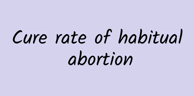 Cure rate of habitual abortion
