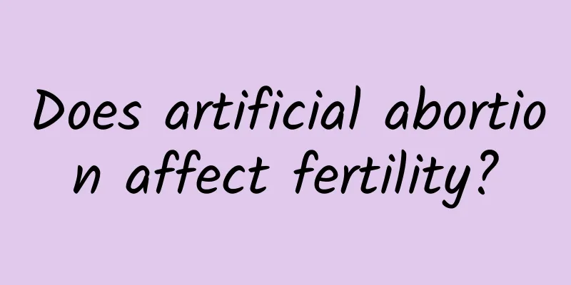 Does artificial abortion affect fertility?