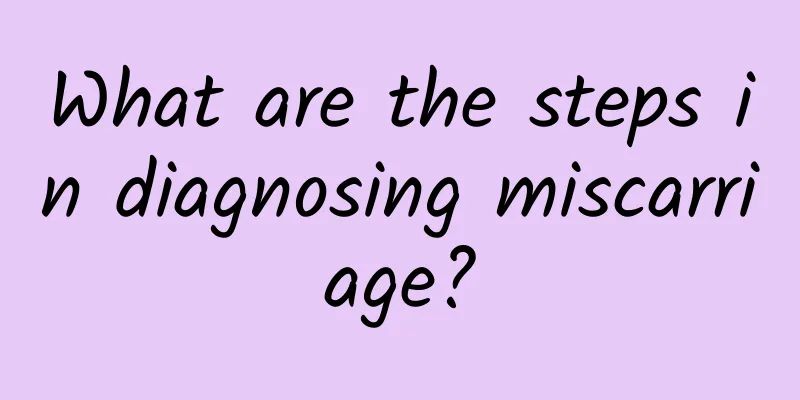 What are the steps in diagnosing miscarriage?