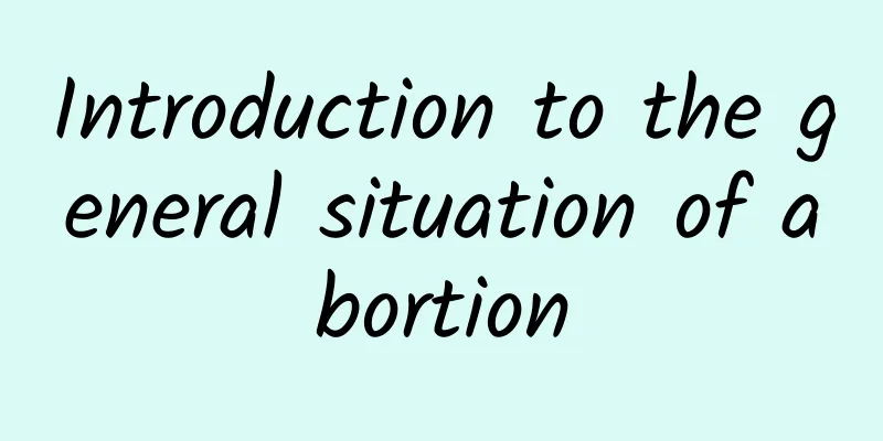 Introduction to the general situation of abortion