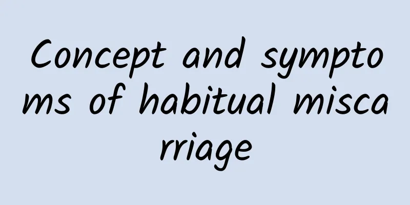Concept and symptoms of habitual miscarriage