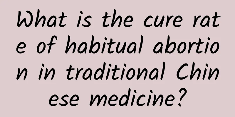 What is the cure rate of habitual abortion in traditional Chinese medicine?