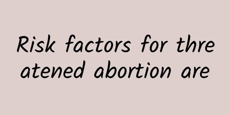 Risk factors for threatened abortion are