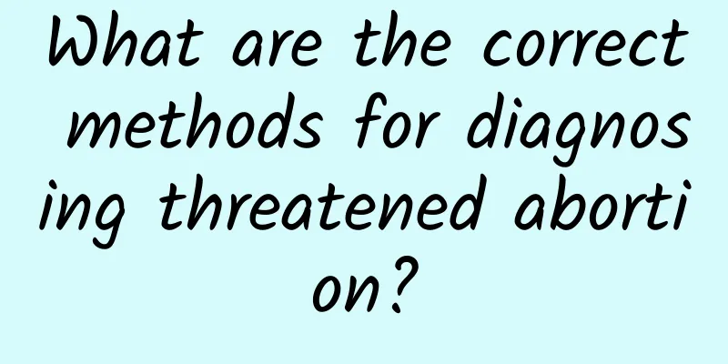 What are the correct methods for diagnosing threatened abortion?