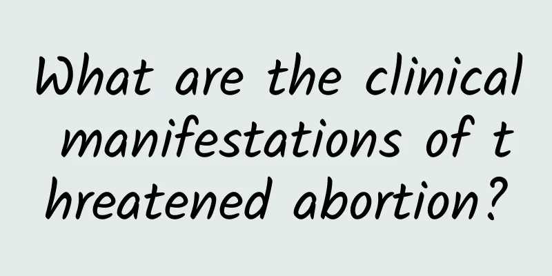 What are the clinical manifestations of threatened abortion?