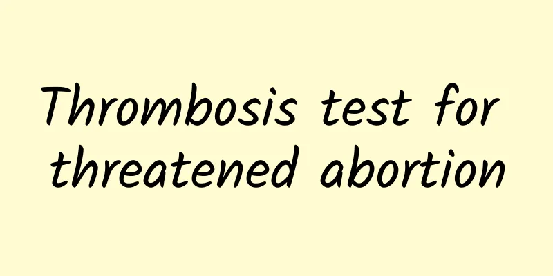 Thrombosis test for threatened abortion