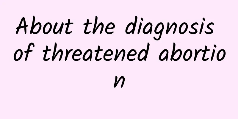 About the diagnosis of threatened abortion