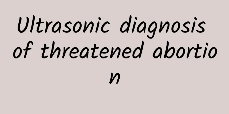 Ultrasonic diagnosis of threatened abortion