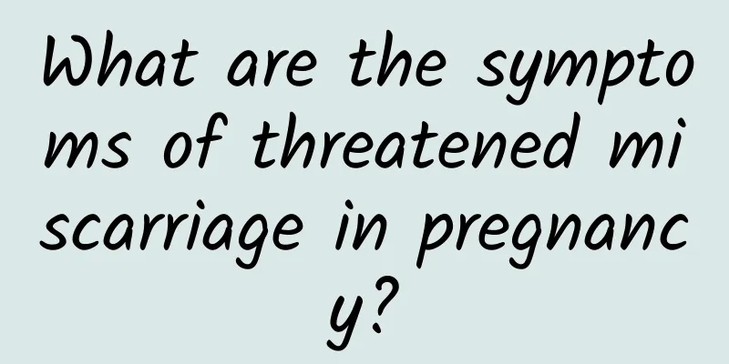 What are the symptoms of threatened miscarriage in pregnancy?