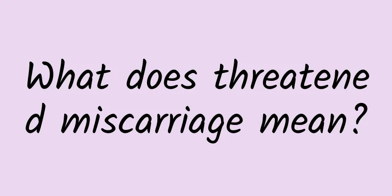 What does threatened miscarriage mean?
