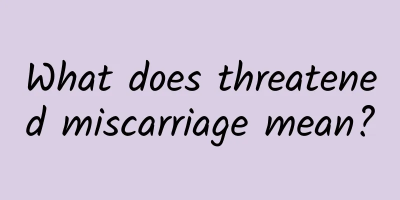What does threatened miscarriage mean?