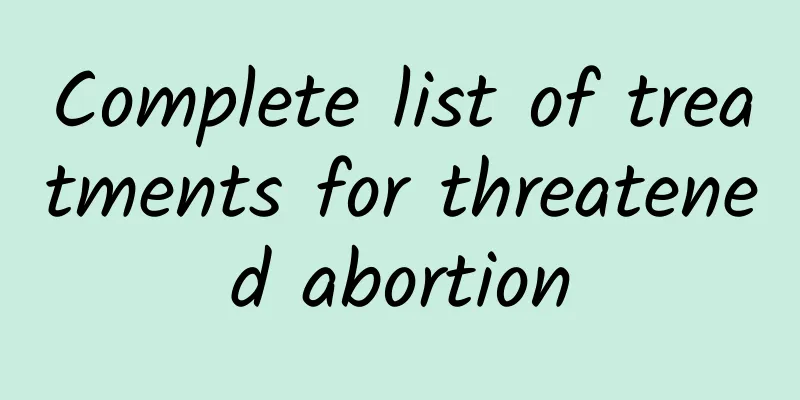 Complete list of treatments for threatened abortion