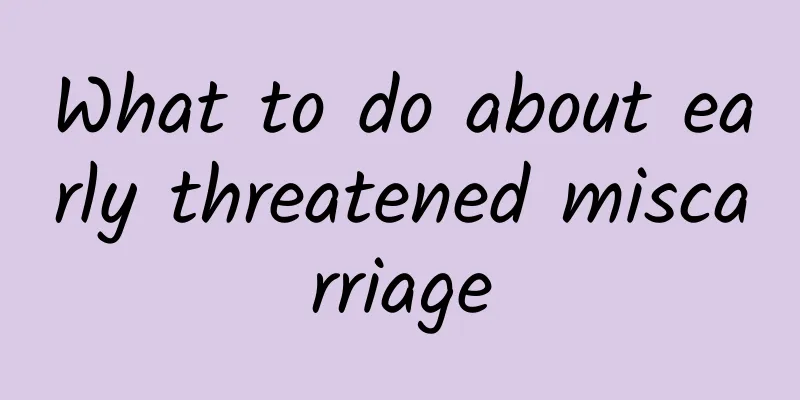 What to do about early threatened miscarriage
