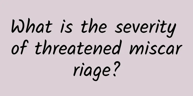 What is the severity of threatened miscarriage?