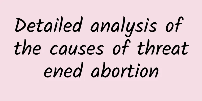 Detailed analysis of the causes of threatened abortion